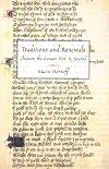 Traditions and Renewals: Chaucer, the Gawain-Poet, & Beyond