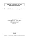 Review of the MEPAG report on Mars special regions