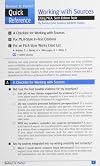 Working with Sources Using MLA Quick Reference Card