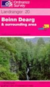 Landranger Map 020: Beinn Dearg and Loch Broom, Ben Wyvis