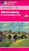 Landranger Map 126: Shrewsbury & Oswestry / Amwythig & Croesoswallt