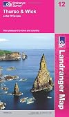 Landranger Map 012: Thurso & Wick, John O’Groats