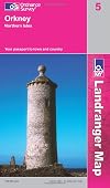 Landranger Map 005: Orkney - Northern Isles