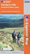 Explorer Map 344: Pentland Hills: Penicuik and West Linton