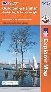 Explorer Map 145: Guildford & Farnham