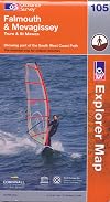 Explorer Map 105: Falmouth and Mevagissey
