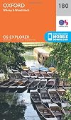 Explorer Map 180: Oxford, Witney and Woodstock
