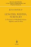 Lengths, widths, surfaces : a portrait of old Babylonian algebra and its kin