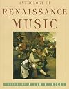 Anthology of Renaissance Music: Music in Western Europe, 1400-1600