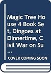 Magic Tree House 4 Book Set, Dingoes at Dinnertime, Civil War on Sunday, Revolutionary War on Wednesday, Twister on Tuesday (20, 21, 22, 23)