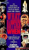 What Happened When: A Chronology of Life and Events in America