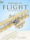 History of Flight Coloring Book