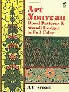 Art Nouveau Floral Stencil Designs in Full Color