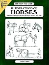 Ready-to-Use Illustrations of Horses