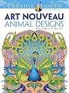 Creative Haven Art Nouveau Animal Designs Coloring Book