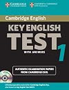 Cambridge Key English Test 1 Self Study Pack: Examination Papers from the University of Cambridge ESOL Examinations (KET Practice Tests)