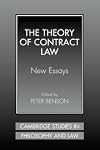 The Theory of Contract Law: New Essays
