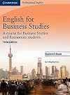 English for Business Studies Student's book: A Course for Business Studies and Economics Students
