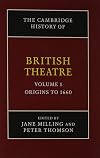 The Cambridge History of British Theatre 3 Volume Hardback Set