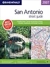 Rand McNally San Antonio street guide including Bexar, Comal, and portions of Hays, Gillespie, Guadalupe, and