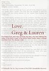 Love, Greg & Lauren