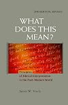 What Does This Mean?: Principles of Biblical Interpretation in the Post-Modern World