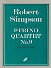 Robert Simpson: String Quartet No 9, Score