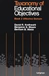 Taxonomy of Educational Objectives, Handbook 2: Affective Domain