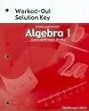 McDougal Littell High School Math: Worked-Out Solution Key Algebra 1