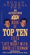 An Altogether New Book of Top Ten Lists from Late Night with David Letterman: Roman Numeral Two