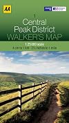 Walker's Map Central Peak District AA