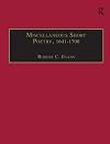 Miscellaneous short poetry, 1641-1700