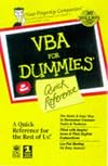 VBA for Dummies : Quick Reference