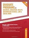 Graduate Programs in Business, Education, Health, Information Studies, Law and Social Work 2012