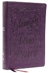 NKJV, Giant Print Center-Column Reference Bible, Verse Art Cover Collection, Leathersoft, Purple, Thumb Indexed, Red Letter, Comfort Print: Holy Bible, New King James Version