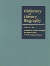 Dictionary of Literary Biography: American Prose Writers of WWI: A Documentary Volume
