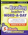 The Reading Teacher's Word-a-Day: 180 Ready-to-Use Lessons to Expand Vocabulary, Teach Roots, and Prepare for Standardized Tests