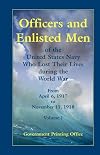 Officers and enlisted men of the United States Navy who lost their lives during the World War, from April 6, 1917, to November 11, 1918