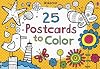 Usborne Greeting Cards: 25 Postcards to Color
