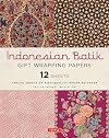 Indonesian batik gift wrapping papers