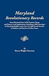 Maryland Revolutionary Records Data Obtained from 3,050 Pension Claims and