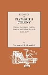 Records of Plymouth Colony: Births, Marriages, Deaths, Burials, and Other Records, 1633-1689