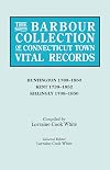 The Barbour Collection of Connecticut Town Vital Records. Volume 20: Huntington 1789-1850, Kent 1739-1852, Killingly 1708-1850