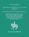 Some Families of Bedford & Washington Counties, Virginia, and Orange County, North Carolina. Families: Bright, Buford, Cash, Crawford, Crews, Davis, ... McNew, Parker, Perrott, Pendergass, P