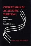 Professional Academic Writing in the Humanities and Social Sciences