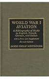 World War I aviation books in English : an annotated bibliography