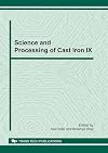 Science and processing of cast iron IX selected peer reviewed papers from the Ninth International Symposium on Science and Processing of Cast Iron, Luxor-Egypt, November 10-13, 2010