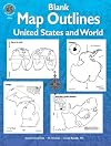 Blank Map Outlines, United States and World
