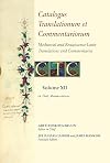 Catalogus Translationum et Commentariorum (Medieval and Renaissance Latin Translations and Commentaries) Vol. XII (Ovid, Metamorphoses)