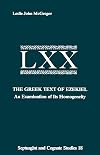 The Greek text of Ezekiel : an examination of its homogeneity